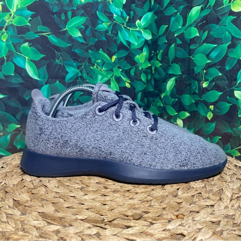 Allbirds wool runner grey blue comfortable shoes women's 8